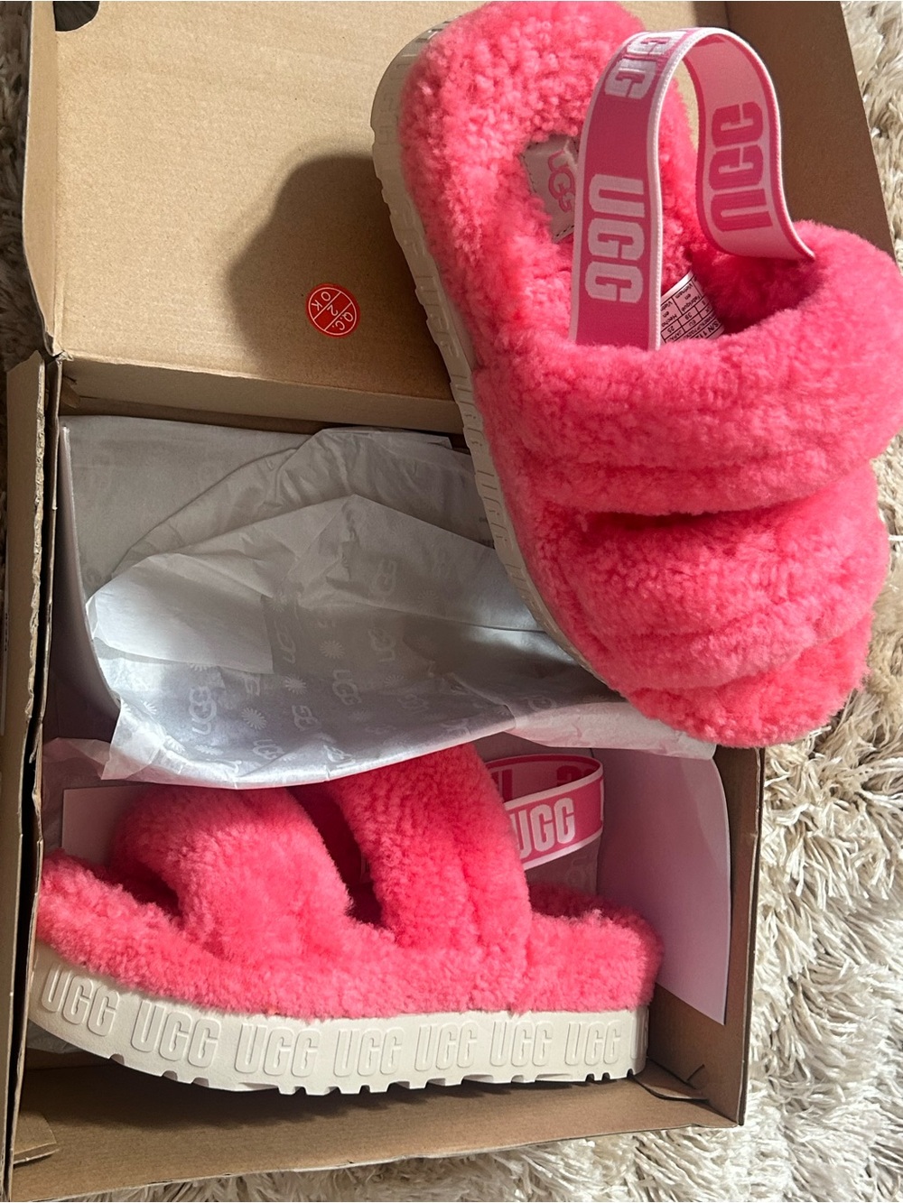 UGG Pink Slide - Fluffita